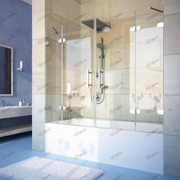 180X150GV004 Душевое ограждения на борт вынны GUTEWETTER Германия LUX