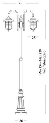 SOVIL Алюминиевый садовый фонарь в современном стиле Porto sun-id-1461519 - Вид №6