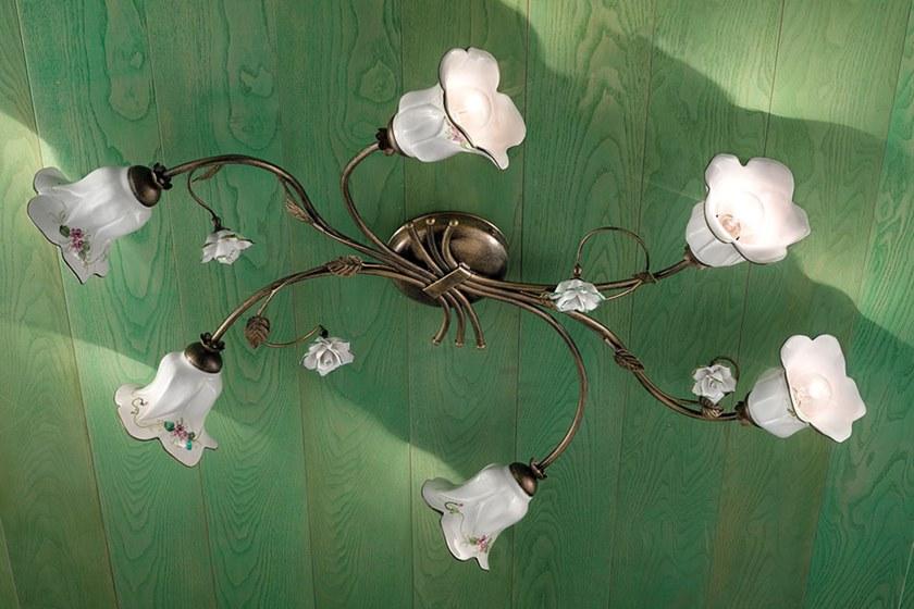 FERROLUCE Керамический потолочный светильник с фиксированным кронштейном Pisa C1204 -1/2/3/4/6 - Вид №8