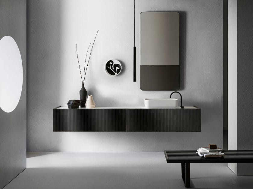 Состав ванной комнаты с раковиной, зеркалом и лампой Pirovano Millennium XL ARCH-00119954