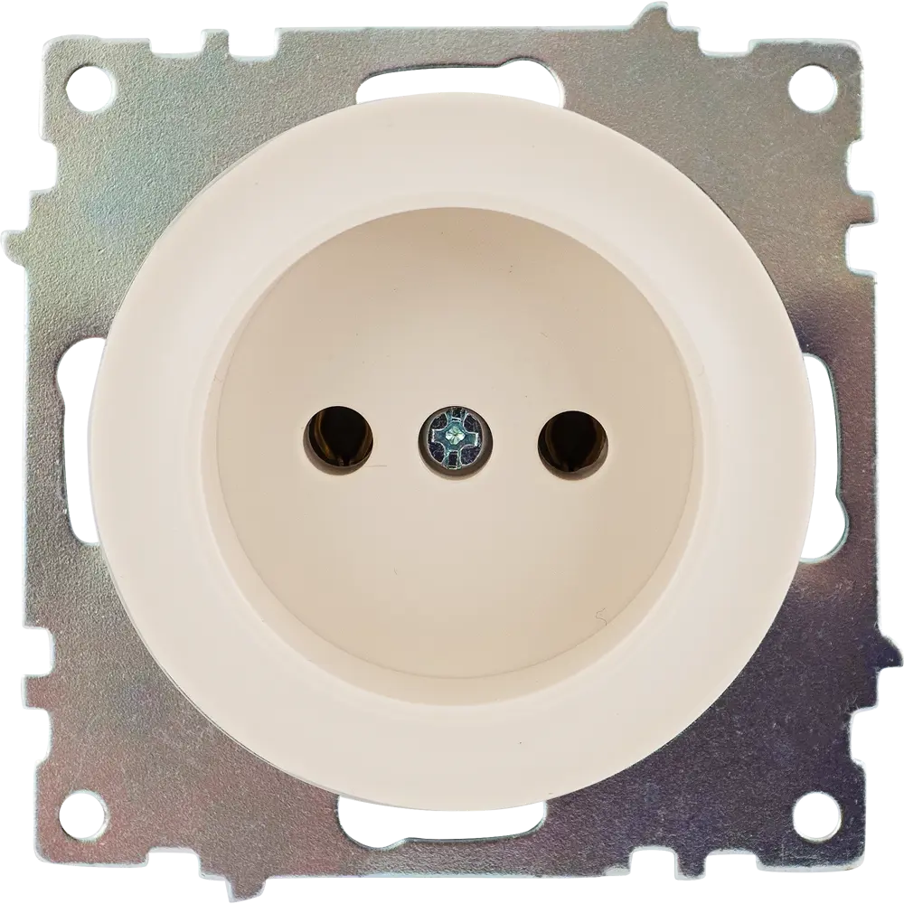 Розетка встраиваемая Onekey Florence без заземления, цвет бежевый ONEKEYELECTRO STLM-2095427