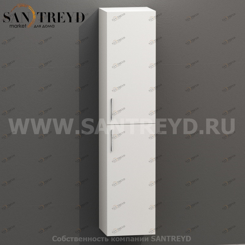 MDC063 Высокий шкаф с двумя створками 160 см серый Globo 4ALL Италия Ceramica Globo