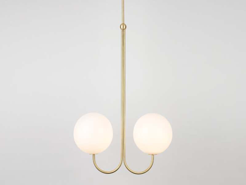 Опаловое стекло светодиодный подвесной светильник Michael Anastassiades DOUBLE ANGLE ARCH-00053330