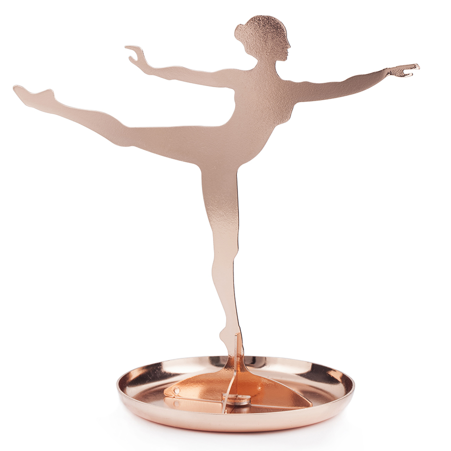 JK08-CO Держатель для украшений ballerina медь Kikkerland 