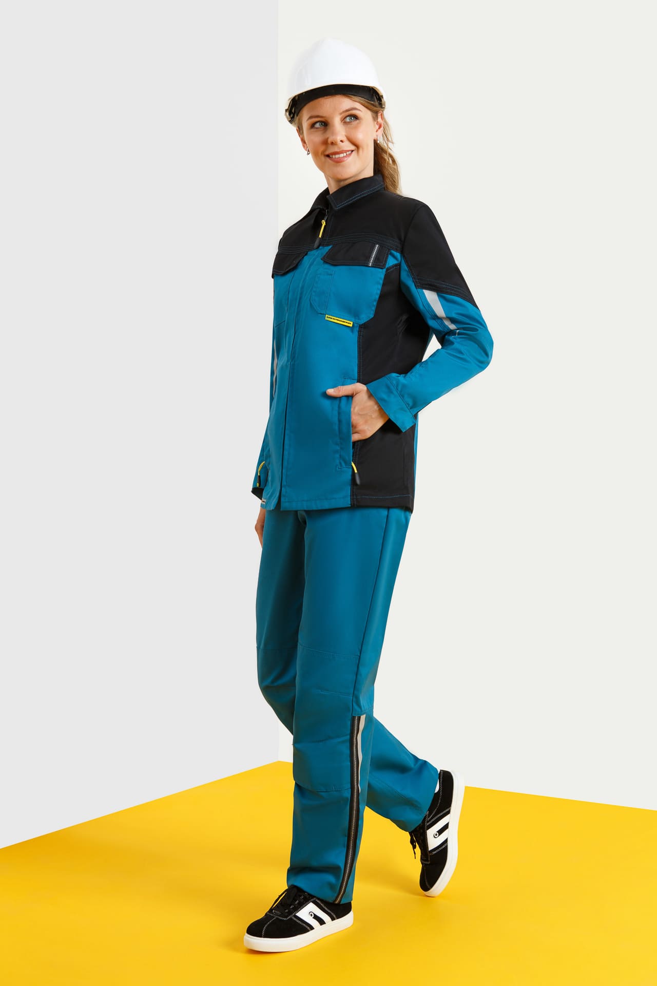 5027154 Костюм  женский аквамарин черный STATUS  Женская размер 48-50/158-164  - Вид №15