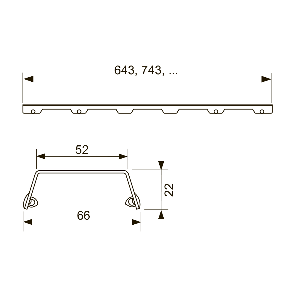 600882 Декоративные панели прямые Tece TECEdrainline - Вид №1