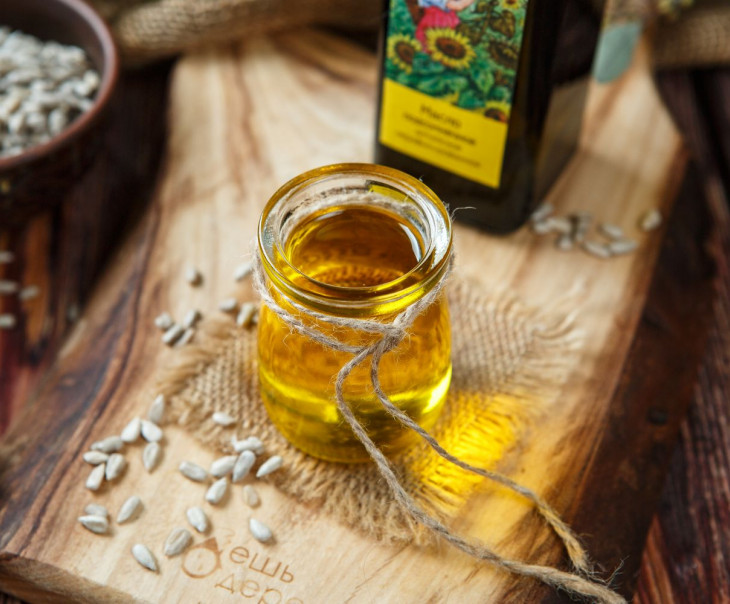 5675 Масло алтайское подсолнечное_500 мл. Вкусляндия  - Вид №1