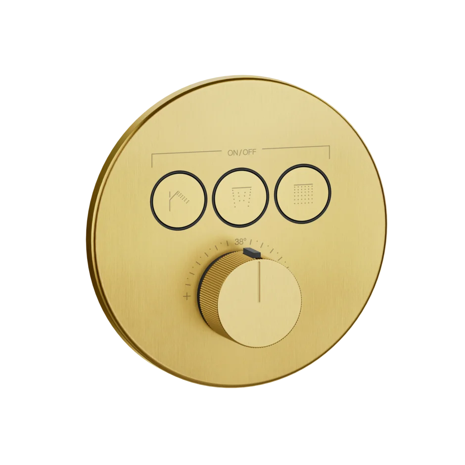 Смеситель для душа 38716 716 Gessi Hi-fi PVD С ЗОЛОТОЙ ЩЕТКОЙ 38716716