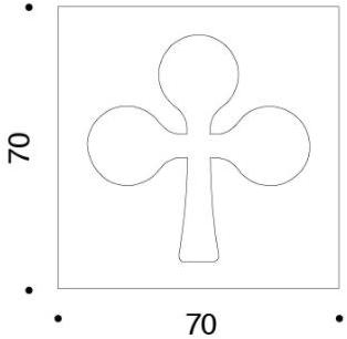 Danese Milano Трафаретная печать на бумаге Sei simboli sinsemantici Dedz11/wt  - Вид №1