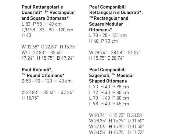 Ткань пуф Pianca ARCH-00124286 - Вид №2