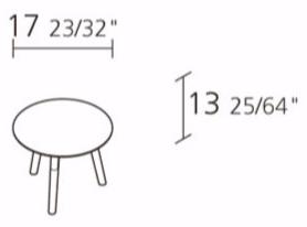 Alias Круглый журнальный столик из массива дерева Kayak sun-id-1435768 - Вид №2