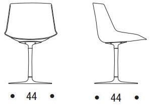 MDF Italia Мягкое вращающееся кресло Flow sun-id-1364387 - Вид №1