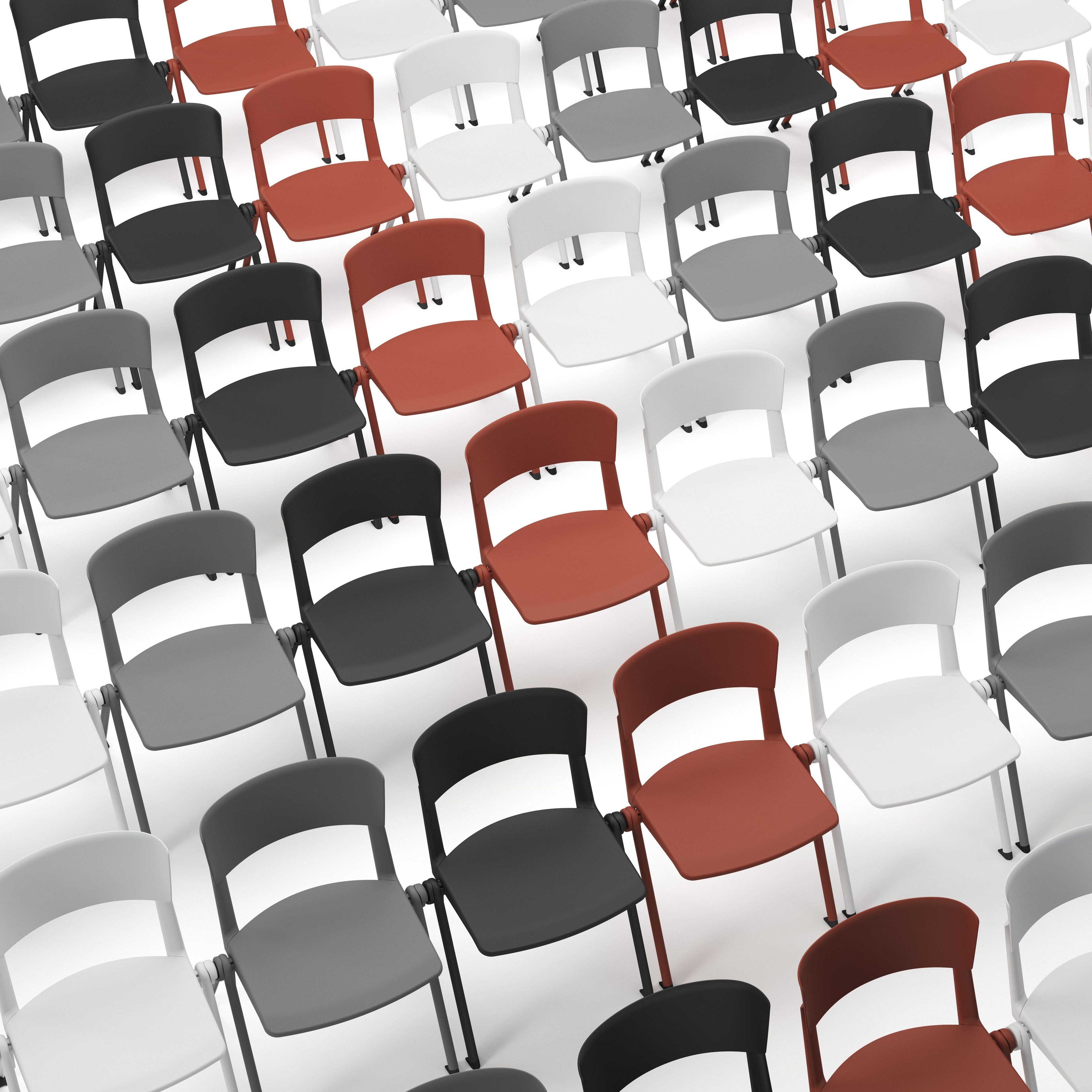 Стул для конференций из полипропилена с опрокидыванием SITLOSOPHY® Yugen ARCH-00033200 - Вид №4