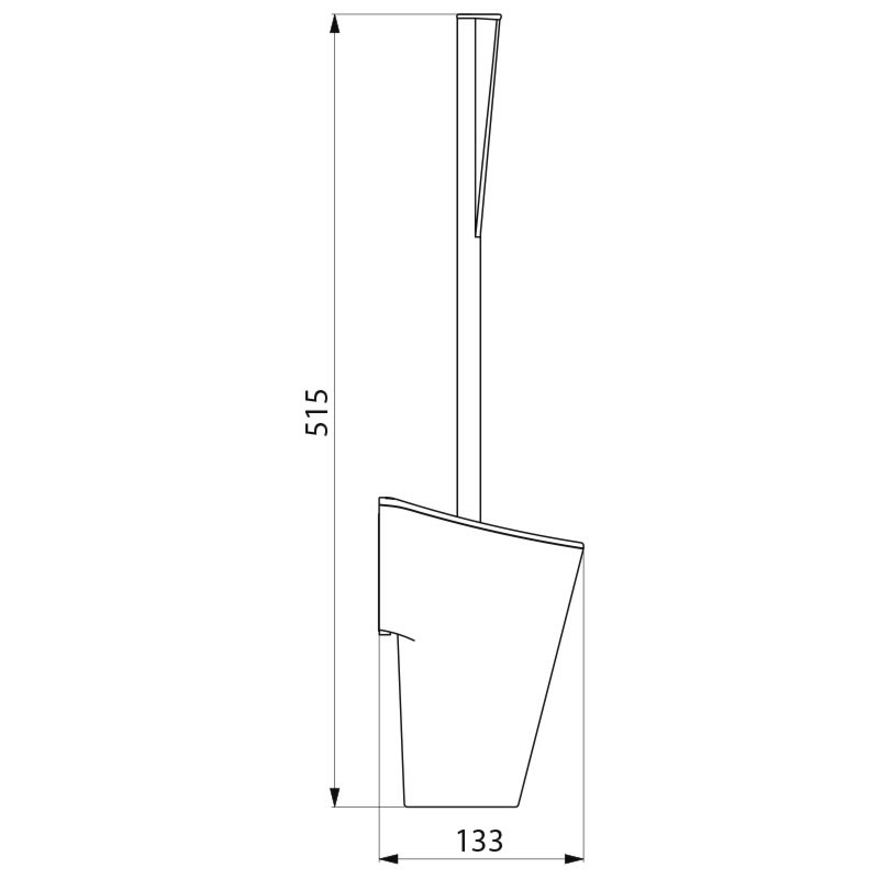 4051N Туалетный ершик настенный с длинной ручкой DELABIE  - Вид №1