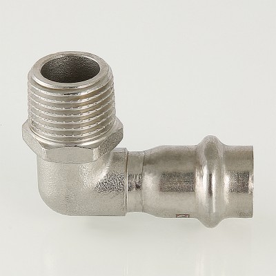 VTi.953.I.001504 Фитинг из нержавеющей стали – пресс-угольник с наружной резьбой Valtec 15 мм х 1/2"  - Вид №8