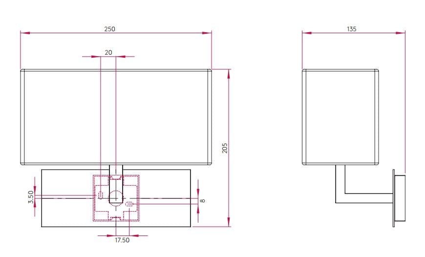 Настенный светильник из стали и ткани Astro Lighting Park Lane ARCH-00054346 - Вид №2