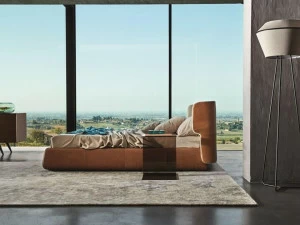 Ditre Italia Кровать двуспальная в коже с мягким изголовьем Claire