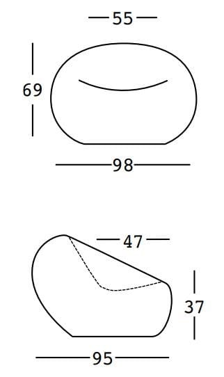 Полиэтиленовое садовое кресло PLUST Boom ARCH-00056491 - Вид №11
