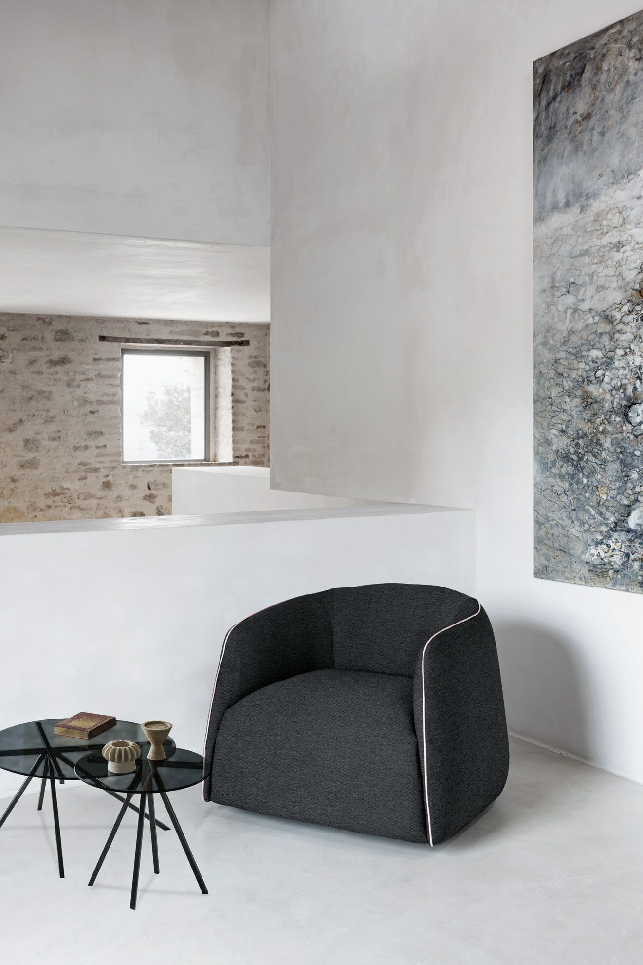 Тканевое кресло с подлокотниками Bontempi Casa KODI ARCH-00060527 - Вид №1