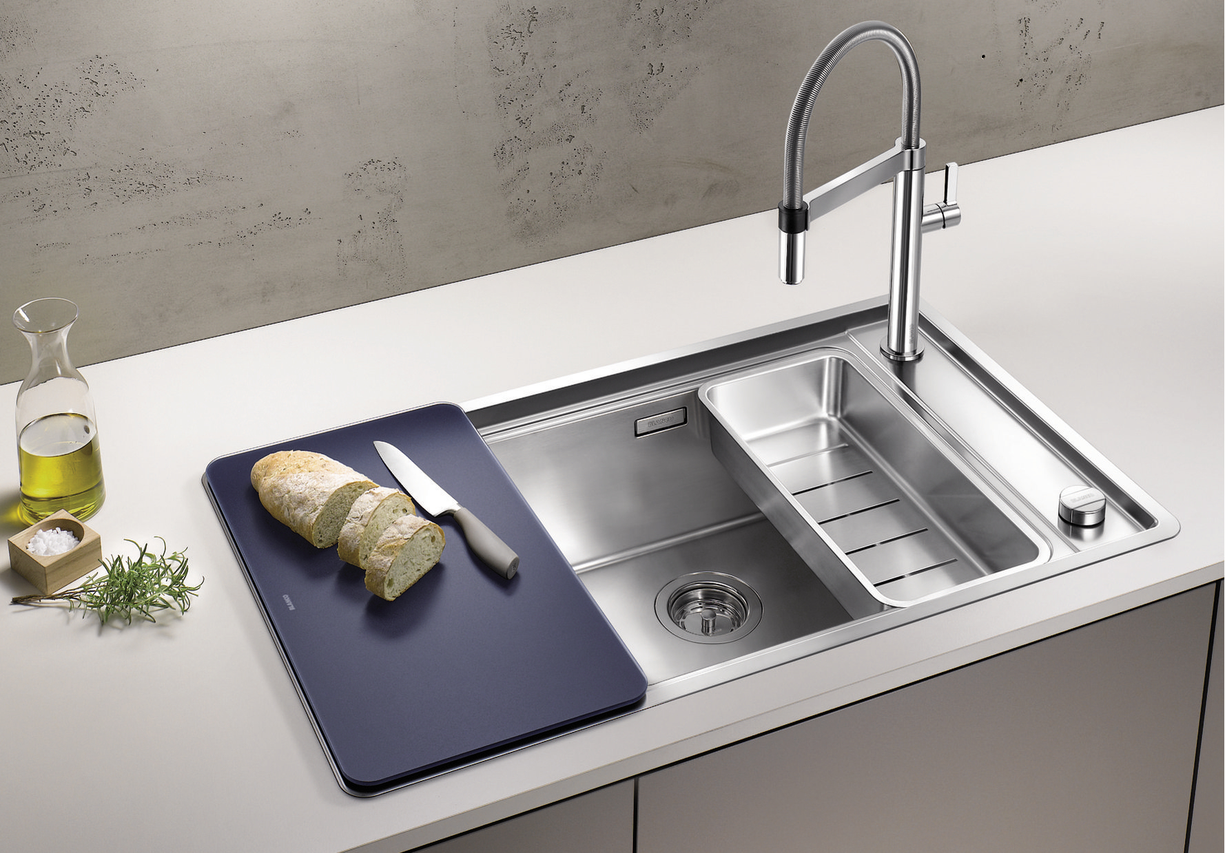 523001 Кухонная мойка Blanco Andano XL 6 S-IF Compact чаша справа  Blanco Andano - Вид №1