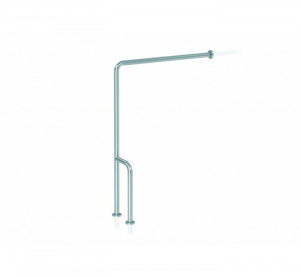 GW11 14 04 02 Genwec Штанга 90º от стены до пола из глянцевой нержавеющей стали