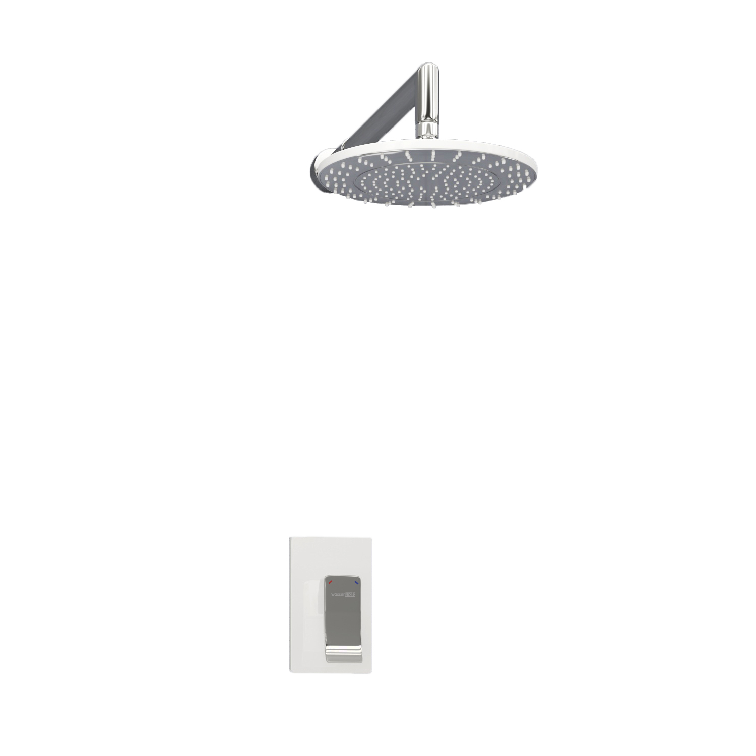 A12667WHITE Встраиваемый комплект для душа с верхней душевой насадкой WasserKRAFT  - Вид №1