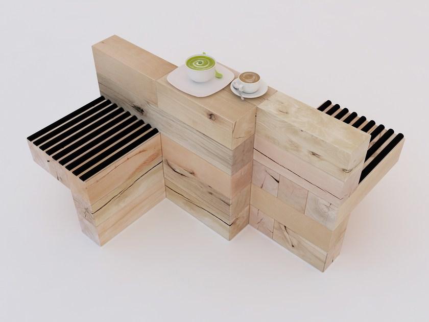 CRAFTWAND Скамейка для инфопункта из бука Craftwand® sun-id-1502575 - Вид №5