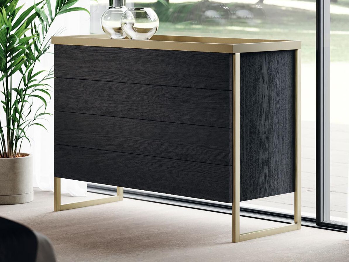 Алюминиевый и деревянный комод Guzzini & Fontana Misty Tray ARCH-00099509