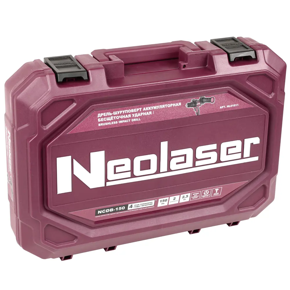 Дрель-шуруповерт аккумуляторная Neolaser NCDB-150 NL, 20 В Li-Ion 2x2.5 Ач STLM-2071265 - Вид №12