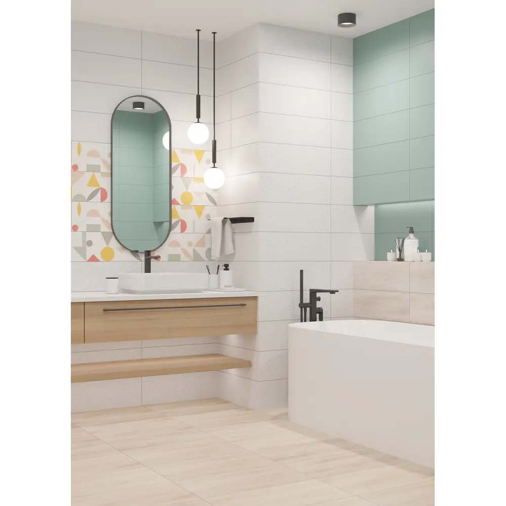 Плитка настенная LB Ceramics Юген Линдберг 20x60 см 0.84 м² матовая цвет разноцветный STLM-2170578 - Вид №5