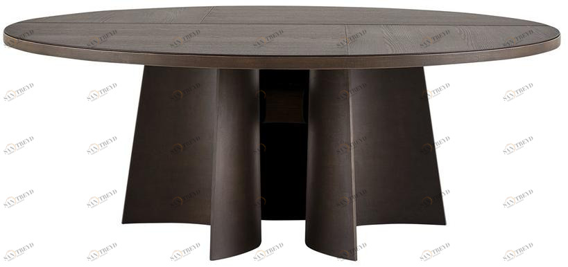 Poliform Круглый деревянный стол sun-id-1386724