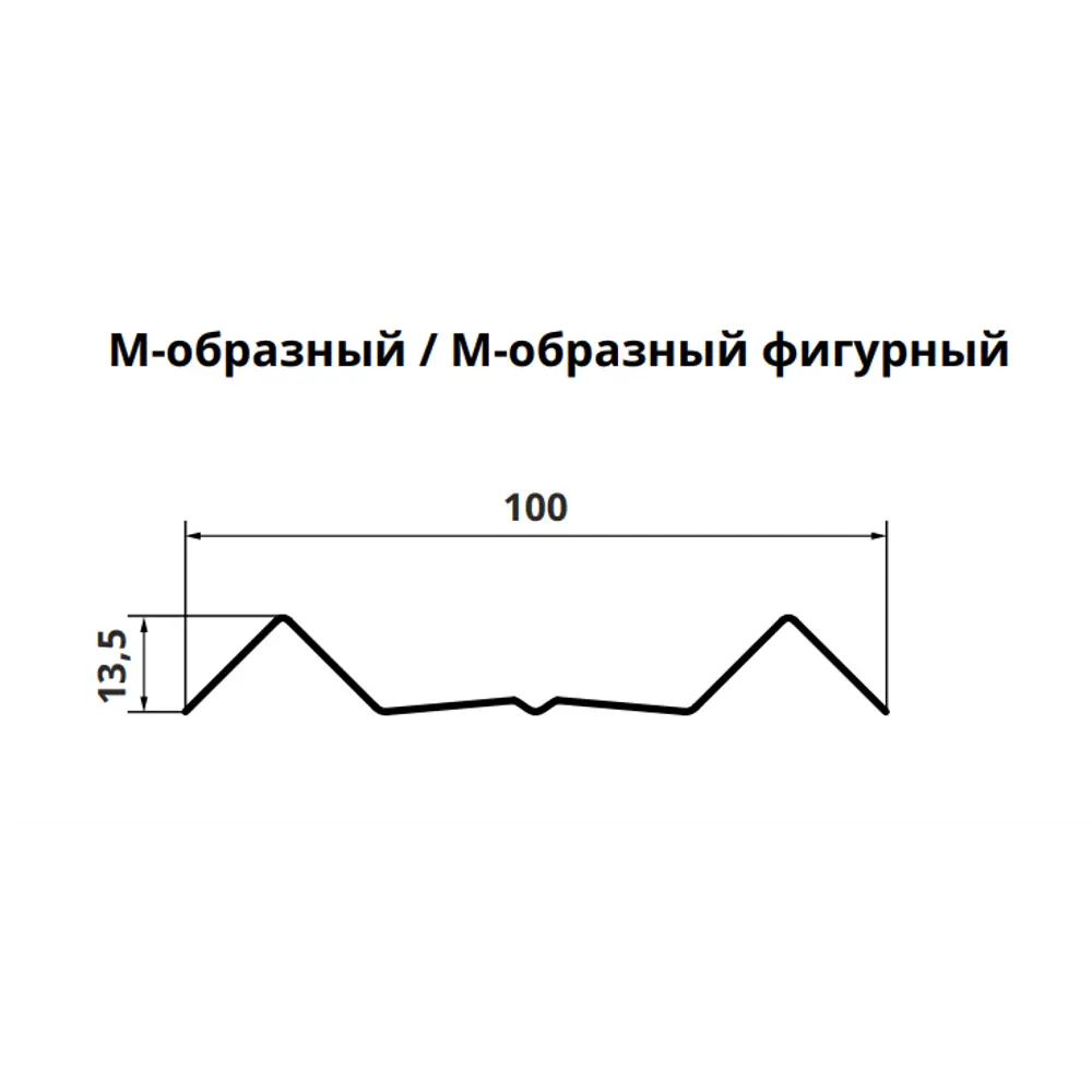 Штакетник металлический M-образный 100 мм 1.5 м односторонний RAL 6005 зеленый 82146147 STLM-2034383 Santreyd  - Вид №3