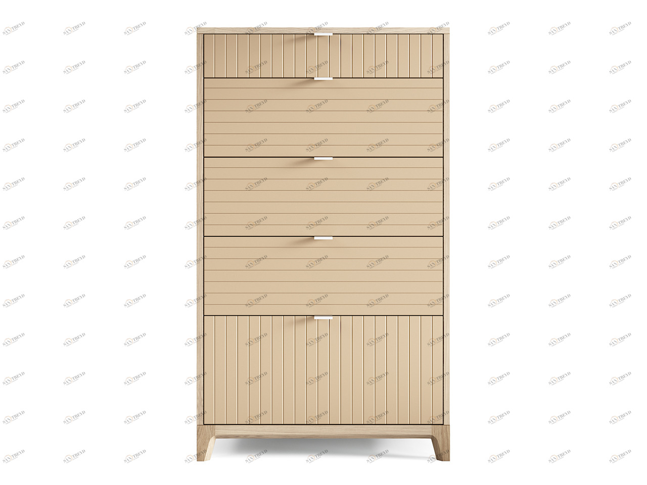 Комод высокий бежевый "Гравировка 6" Case THE IDEA ДИЗАЙНЕРСКИЕ 209971 Бежевый 