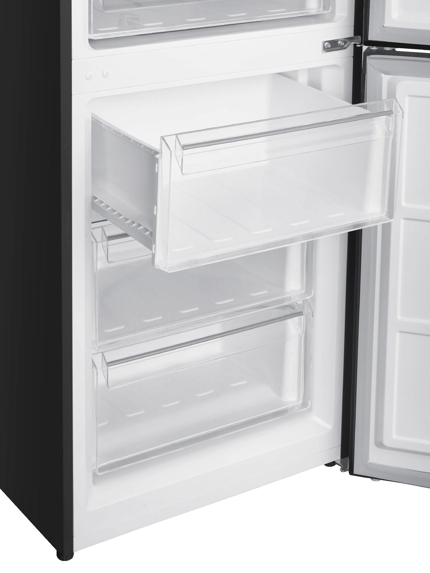 9158066 Холодильник с морозильником   Korting KNFC 62980 GN черный STDN-0126040 - Вид №11