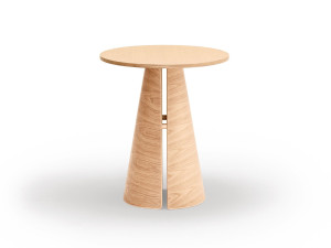 Круглый деревянный журнальный столик