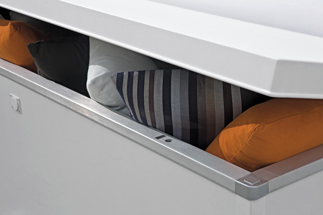 MNST1292 Ящик для подушек из осины маленький шнур 2мм белый Manutti CushionBoxes  - Вид №2