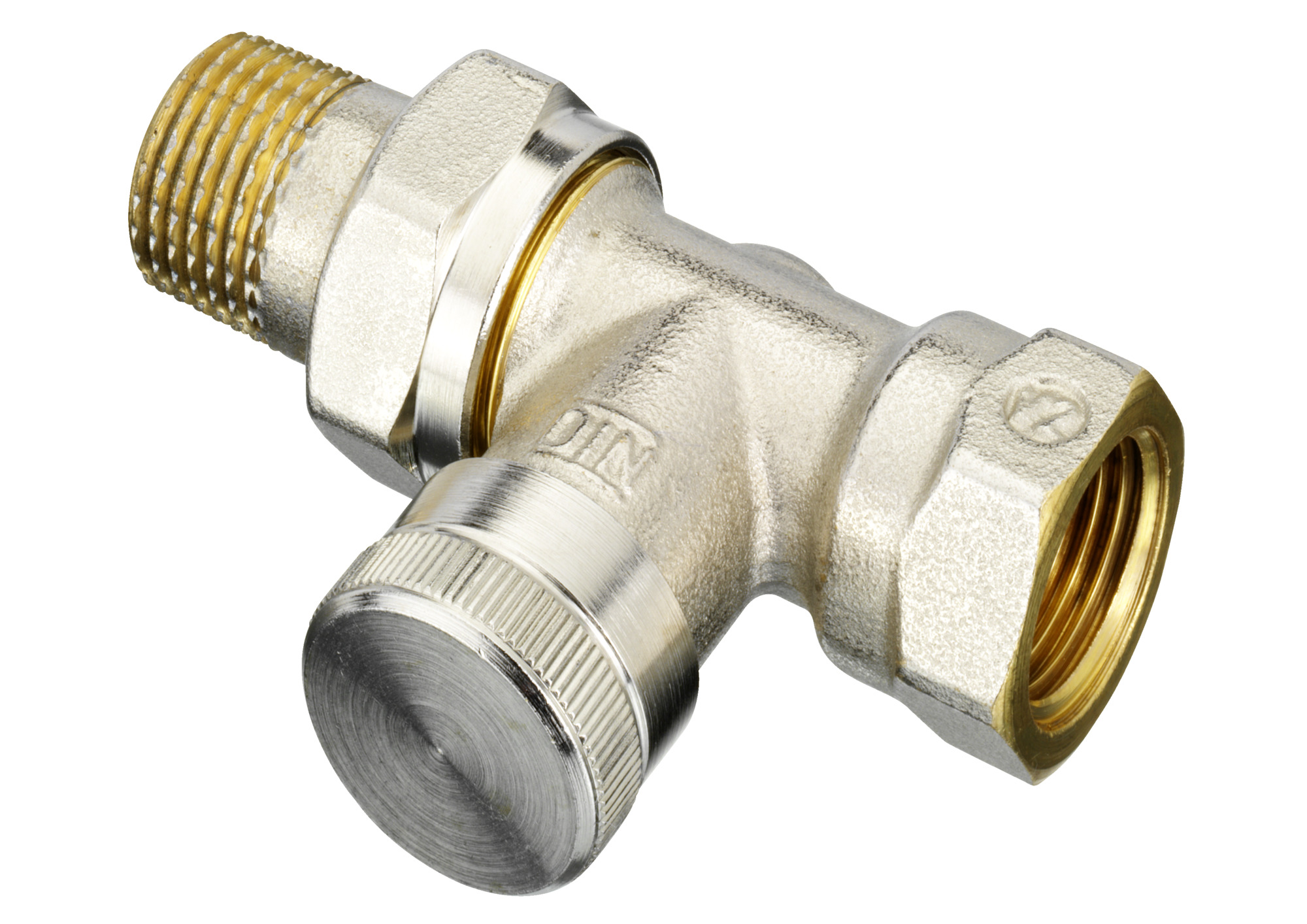 Danfoss Клапан RLV для бокового присоединения к радиатору RLV Клапан запорный Ду20, угловой 003L0145  - Вид №8