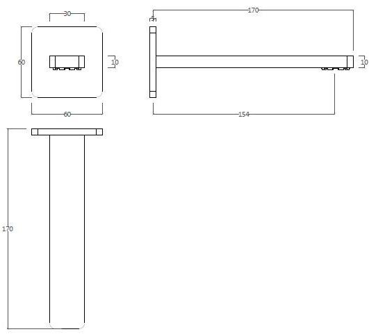 Water Evolution Излив для ванны из нержавеющей стали настенный Lapa sun-id-1477850 - Вид №1