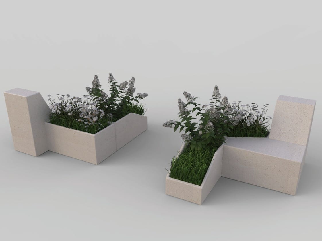 Реконструированный каменный плантатор Viscio Urban Design Modula ARCH-00039922 - Вид №3