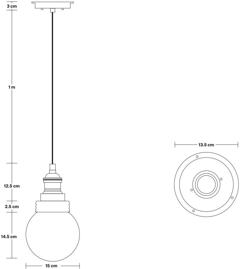 Industville Подвесной светильник для улицы из латуни и стекла Brooklyn Br-ip65-p-bh-br-glg - Вид №2