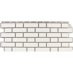 Фасадная панель FineBer Кирпич облицовочный цвет белый