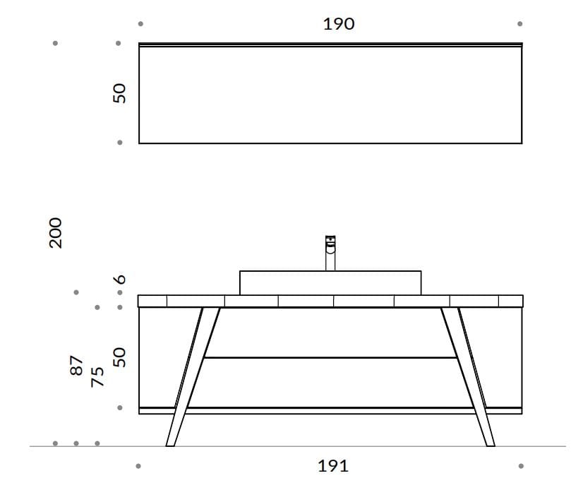 Напольный умывальник с ящиками Gruppo Geromin Fratino ARCH-00105643 - Вид №2