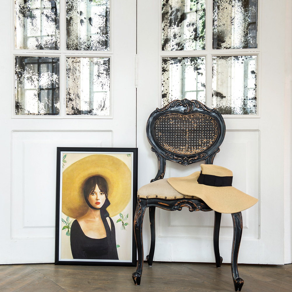 828199920_1818 Арт-постер "Соломенная шляпка и ландыши" Object Desire  - Вид №1