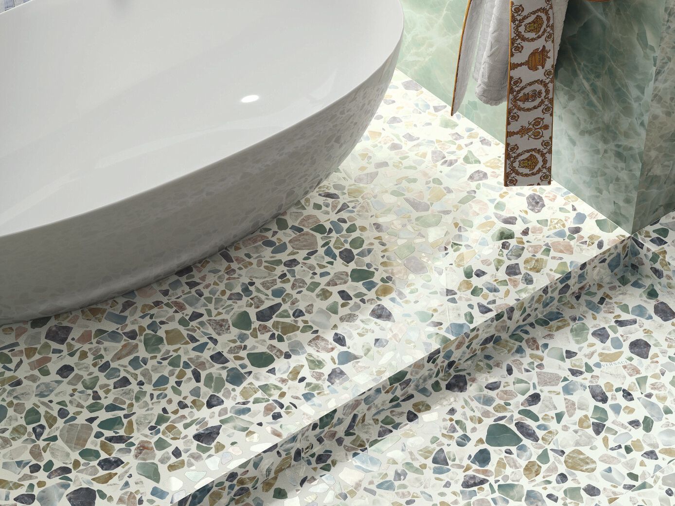 Пол / керамогранит с эффектом Венецианского терраццо Versace Ceramics Gemstone ARCH-00031269