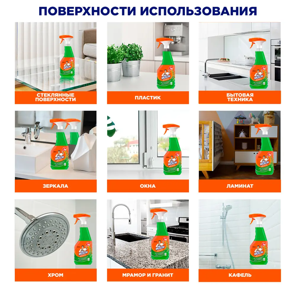 Средство для мытья окон Mr.Muscle утренняя роса 500 мл STLM-2099597 - Вид №6
