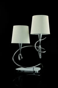 Настольная лампа Mantra Mara Chrome - White 1651 MANTRA ИНТЕРЬЕРНЫЕ 079939 Белый;серебро