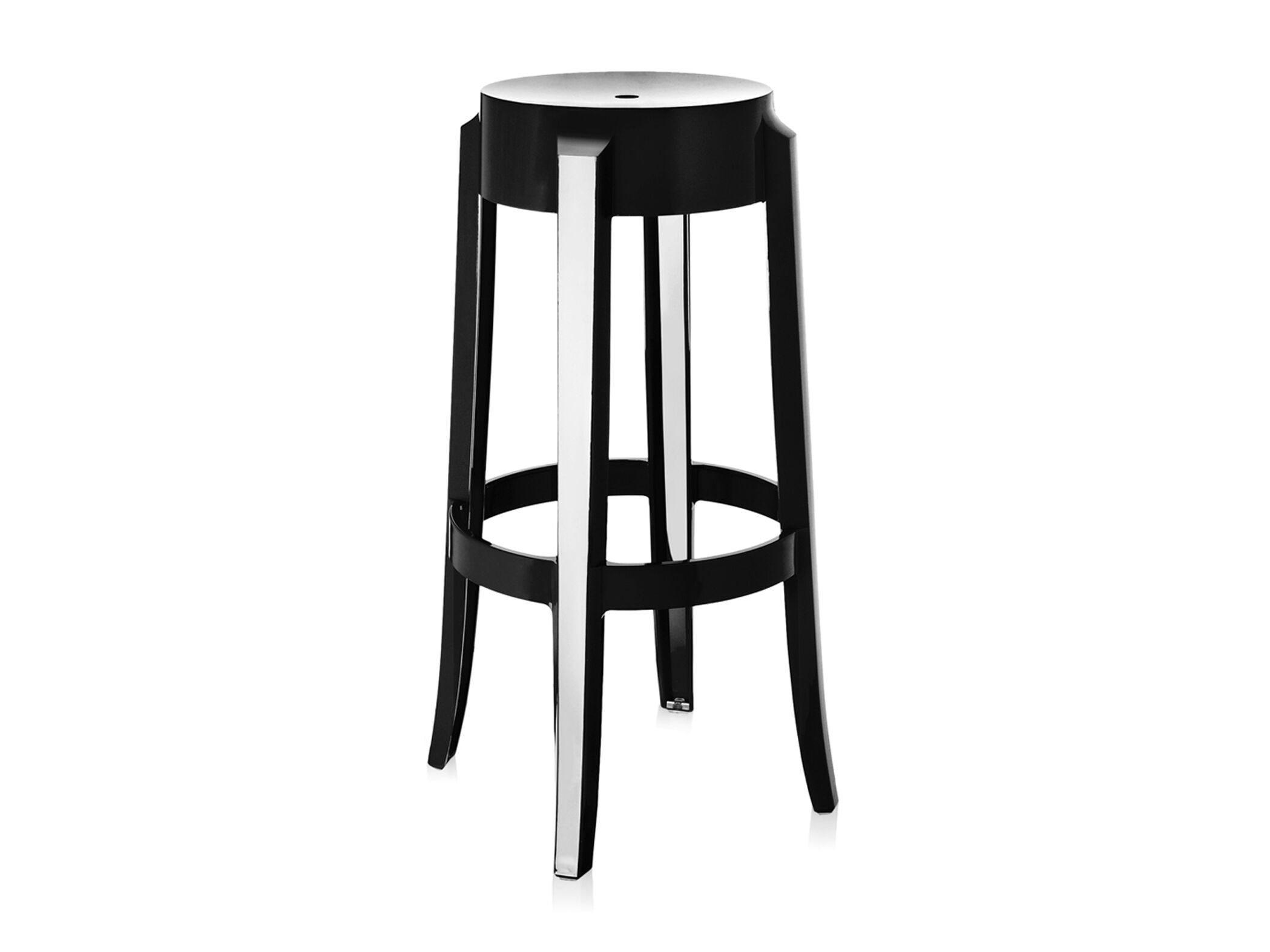 Высокий штабелируемый стул из поликарбоната с подставкой для ног Kartell CHARLES GHOST ARCH-00063123 - Вид №34