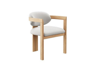 Дубовое мягкое кресло с подлокотниками