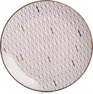 10640838 Lenox Тарелка закусочная Lenox "Трианна. Узоры" 23см (пудровая) Фарфор