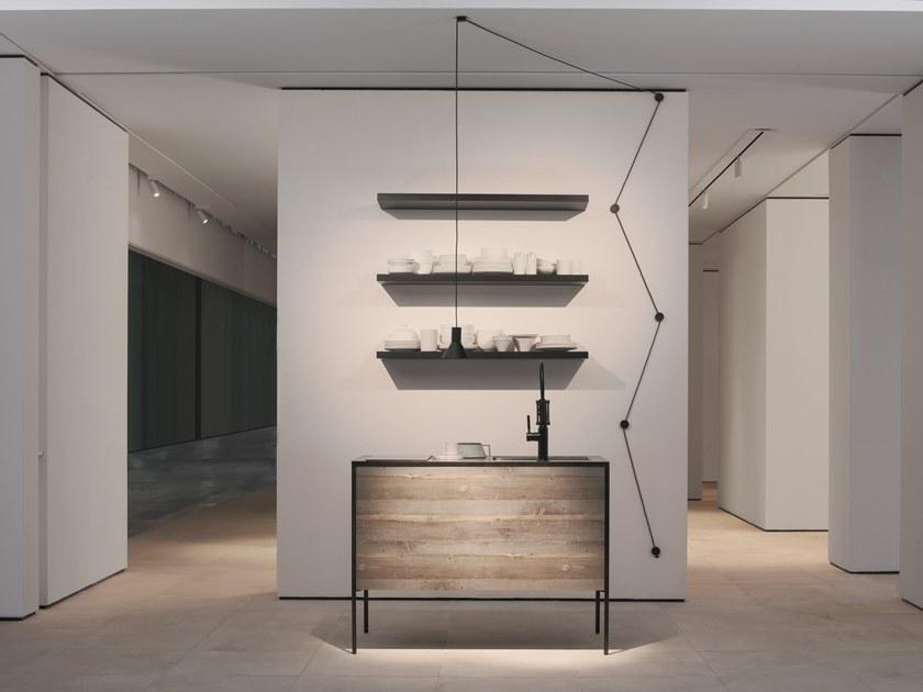 sanwacompany Мини-кухня из дерева без ручек Pattina sun-id-1489879 - Вид №1